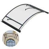 GUANSU-CN Round Arch Awnings With Aluminum Alloy Brackets For Door Patio House Decor